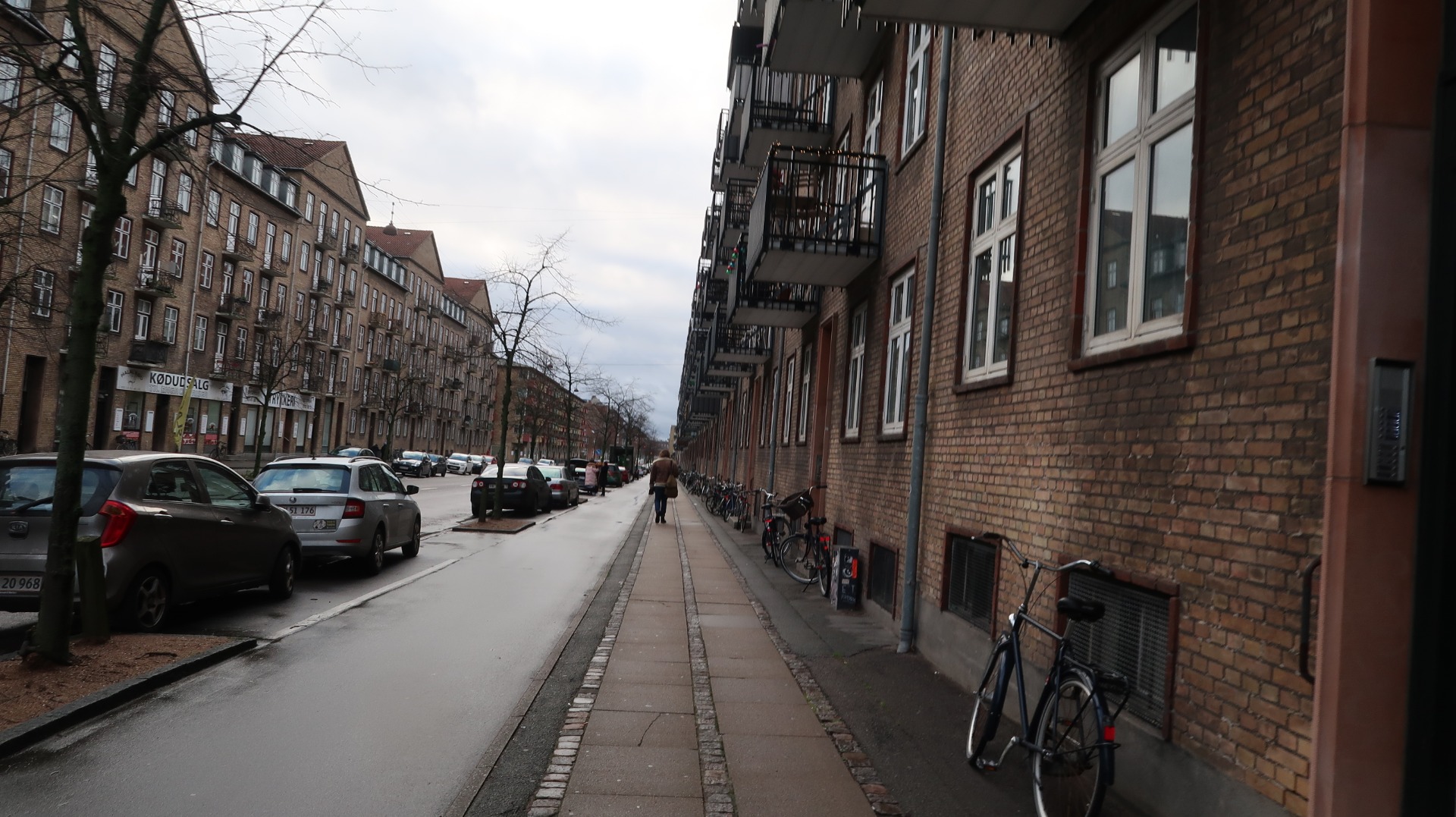 Dánske typické bytovky lemované bicyklami